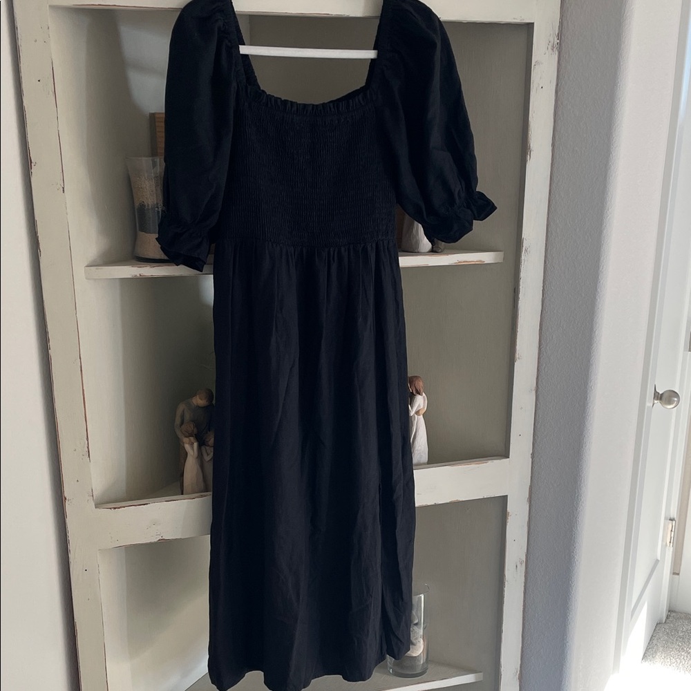 GAP Black Long Sleeve Dress